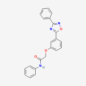 N-phenyl-2-(3-(3-phenyl-1,2,4-oxadiazol-5-yl)phenoxy)acetamide