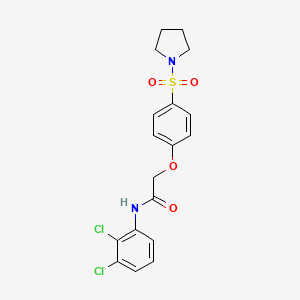 N-(2,3-dichlorophenyl)-2-(4-(pyrrolidin-1-ylsulfonyl)phenoxy)acetamide