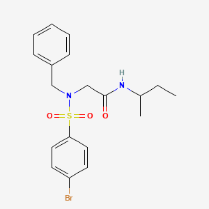 molecular formula C19H23BrN2O3S B7690892 N-(2,6-difluorophenyl)-4-methoxy-3-(pyrrolidine-1-sulfonyl)benzamide 
