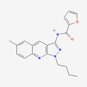N-(1-butyl-6-methyl-1H-pyrazolo[3,4-b]quinolin-3-yl)furan-2-carboxamide