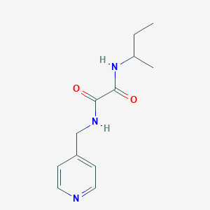 molecular formula C12H17N3O2 B7690936 N'-(butan-2-yl)-N-(3-hydroxypropyl)ethanediamide 