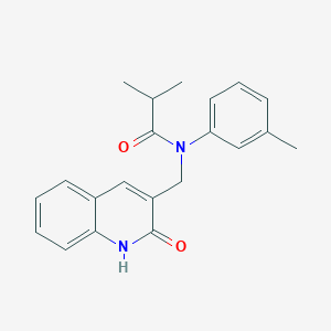 N-((2-hydroxyquinolin-3-yl)methyl)-N-(m-tolyl)isobutyramide