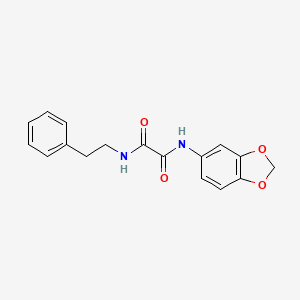 N-(2H-1,3-benzodioxol-5-yl)-N'-[(oxolan-2-yl)methyl]ethanediamide