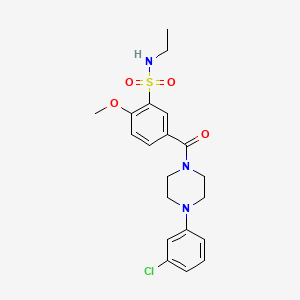 3-(ethylsulfamoyl)-4-methoxy-N-(1-methoxypropan-2-yl)benzamide
