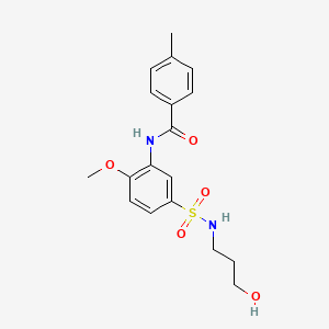 N-{5-[(3,4-dimethylphenyl)sulfamoyl]-2-methoxyphenyl}-4-methylbenzamide