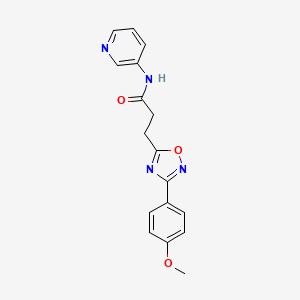 3-(3-(4-methoxyphenyl)-1,2,4-oxadiazol-5-yl)-N-(pyridin-3-yl)propanamide