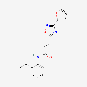 N-(2-ethylphenyl)-3-(3-(furan-2-yl)-1,2,4-oxadiazol-5-yl)propanamide