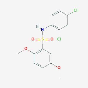 molecular formula C14H13Cl2NO4S B7691084 N-(2,4-二氯苯基)-2,5-二甲氧基苯磺酰胺 