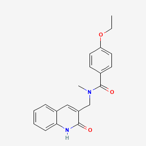 molecular formula C20H20N2O3 B7691110 4-ethoxy-N-((2-hydroxyquinolin-3-yl)methyl)-N-methylbenzamide 