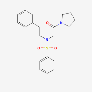 N-(butan-2-yl)-2-[N-(2-phenylethyl)4-methylbenzenesulfonamido]acetamide