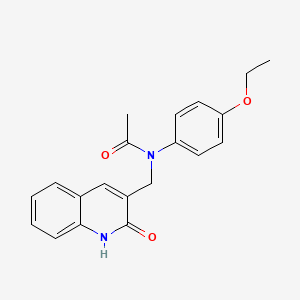 molecular formula C20H20N2O3 B7691428 N-(4-ethoxyphenyl)-N-((2-hydroxyquinolin-3-yl)methyl)acetamide 