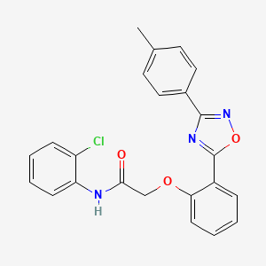 N-(2-chlorophenyl)-2-(2-(3-(p-tolyl)-1,2,4-oxadiazol-5-yl)phenoxy)acetamide