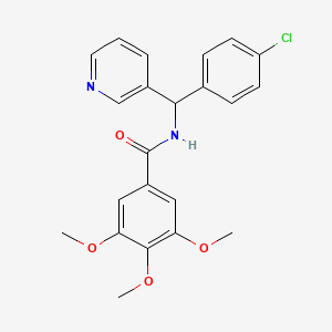 N-((4-chlorophenyl)(pyridin-3-yl)methyl)-3,4,5-trimethoxybenzamide