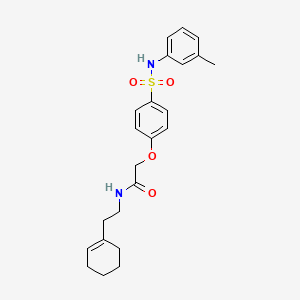 N-(3-methylphenyl)-4-[2-(morpholin-4-yl)-2-oxoethoxy]benzene-1-sulfonamide