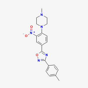 5-(4-(4-methylpiperazin-1-yl)-3-nitrophenyl)-3-(p-tolyl)-1,2,4-oxadiazole