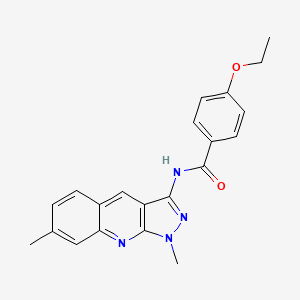 N-(1,7-dimethyl-1H-pyrazolo[3,4-b]quinolin-3-yl)-4-ethoxybenzamide