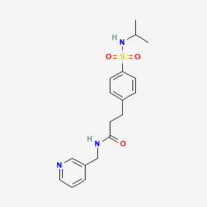 3-(4-(N-isopropylsulfamoyl)phenyl)-N-(pyridin-3-ylmethyl)propanamide