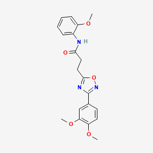 3-(3-(3,4-dimethoxyphenyl)-1,2,4-oxadiazol-5-yl)-N-(2-methoxyphenyl)propanamide