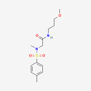 molecular formula C14H22N2O4S B7691885 N-(2,5-dimethylphenyl)-2-(N-methyl4-methylbenzenesulfonamido)acetamide 
