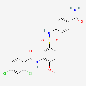 3-chloro-N-(5-{[(furan-2-yl)methyl]sulfamoyl}-2-methoxyphenyl)benzamide