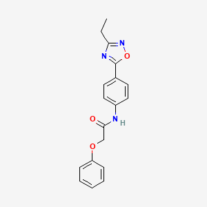 N-(4-(3-ethyl-1,2,4-oxadiazol-5-yl)phenyl)-2-phenoxyacetamide