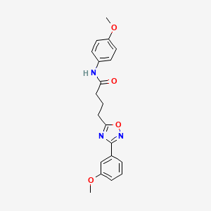 N-(4-methoxyphenyl)-4-(3-(3-methoxyphenyl)-1,2,4-oxadiazol-5-yl)butanamide