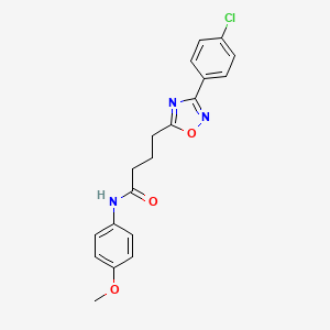 4-(3-(4-chlorophenyl)-1,2,4-oxadiazol-5-yl)-N-(4-methoxyphenyl)butanamide