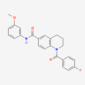 1-(4-fluorobenzoyl)-N-(3-methoxyphenyl)-1,2,3,4-tetrahydroquinoline-6-carboxamide