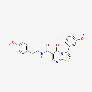 N-(4-chloro-2,5-dimethoxyphenyl)-3-(3-methoxyphenyl)-5-oxo-5H-[1,3]thiazolo[3,2-a]pyrimidine-6-carboxamide