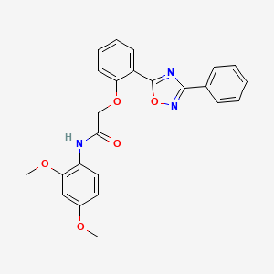 N-(2,4-dimethoxyphenyl)-2-(2-(3-phenyl-1,2,4-oxadiazol-5-yl)phenoxy)acetamide
