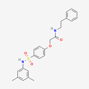 molecular formula C24H26N2O4S B7692348 N-(2,6-difluorophenyl)-4-methanesulfonamidobenzene-1-sulfonamide 