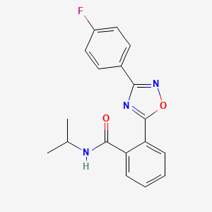 2-(3-(4-fluorophenyl)-1,2,4-oxadiazol-5-yl)-N-isopropylbenzamide