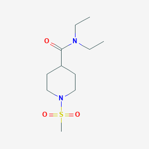 molecular formula C11H22N2O3S B7692754 N,N-diethyl-1-(methylsulfonyl)piperidine-4-carboxamide 