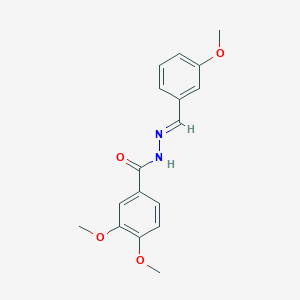 molecular formula C17H18N2O4 B7692835 3,4-dimethoxy-N'-[(E)-[4-(propan-2-yloxy)phenyl]methylidene]benzohydrazide 