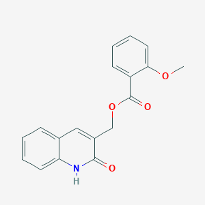 molecular formula C18H15NO4 B7693221 (2-hydroxyquinolin-3-yl)methyl 2-methoxybenzoate 