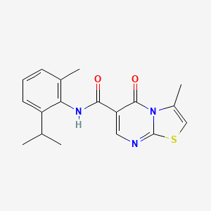 molecular formula C18H19N3O2S B7693389 N-(5-chloro-2-phenoxyphenyl)-3-methyl-5-oxo-5H-[1,3]thiazolo[3,2-a]pyrimidine-6-carboxamide 