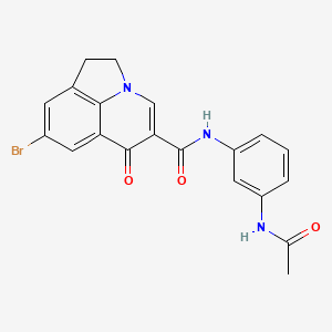 N-(3-acetamidophenyl)-8-bromo-6-oxo-2,6-dihydro-1H-pyrrolo[3,2,1-ij]quinoline-5-carboxamide