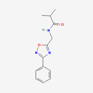 N-((3-phenyl-1,2,4-oxadiazol-5-yl)methyl)isobutyramide
