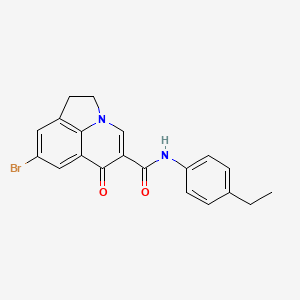 8-bromo-N-(4-ethylphenyl)-6-oxo-2,6-dihydro-1H-pyrrolo[3,2,1-ij]quinoline-5-carboxamide