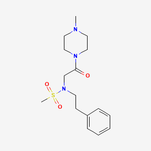 molecular formula C16H25N3O3S B7694081 2-(N-cyclohexyl4-bromobenzenesulfonamido)-N-(2-ethoxyphenyl)acetamide 