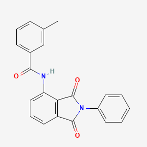molecular formula C22H16N2O3 B7694208 N-(1,3-Dioxo-2-phenylisoindolin-4-yl)-3-methylbenzamide CAS No. 640759-35-9