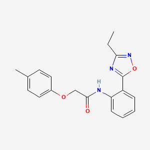 molecular formula C19H19N3O3 B7694274 N-(2-(3-ethyl-1,2,4-oxadiazol-5-yl)phenyl)-2-(p-tolyloxy)acetamide 