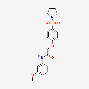 N-(3-methoxyphenyl)-2-(4-(pyrrolidin-1-ylsulfonyl)phenoxy)acetamide