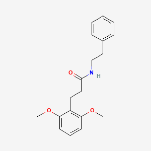 molecular formula C19H23NO3 B7694838 3-(2,6-dimethoxyphenyl)-N-phenethylpropanamide CAS No. 2213644-70-1