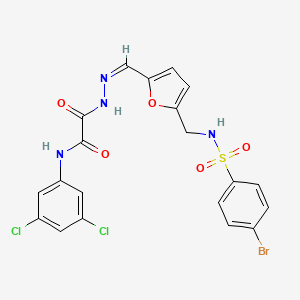molecular formula C20H15BrCl2N4O5S B7695256 N'-[(4-chlorophenyl)methyl]-N-(3,5-dichlorophenyl)ethanediamide 