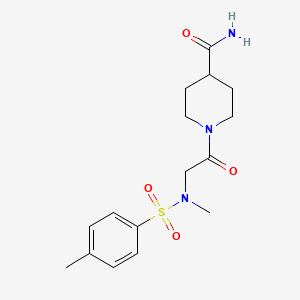 molecular formula C16H23N3O4S B7695270 2-(N-methyl4-methylbenzenesulfonamido)-N-(4-sulfamoylphenyl)acetamide 
