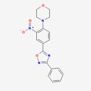 4-[2-Nitro-4-(3-phenyl-1,2,4-oxadiazol-5-yl)phenyl]morpholine