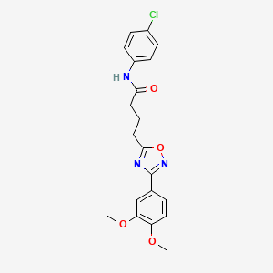 N-(4-chlorophenyl)-4-(3-(3,4-dimethoxyphenyl)-1,2,4-oxadiazol-5-yl)butanamide