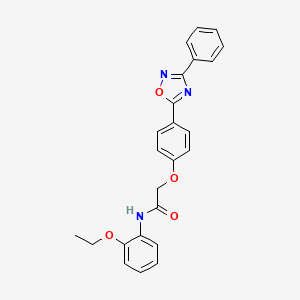 N-(2-ethoxyphenyl)-2-(4-(3-phenyl-1,2,4-oxadiazol-5-yl)phenoxy)acetamide