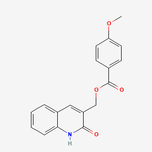 (2-hydroxyquinolin-3-yl)methyl 4-methoxybenzoate